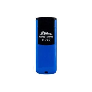 Carimbo de Bolso Shiny Handy Stamp S-722 Azul – 38x14mm
