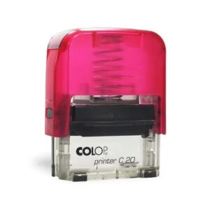 Carimbo Automático Colop Printer 20 Morango Translúcido – 38x14mm