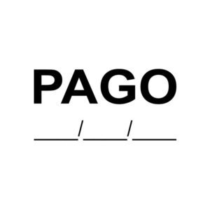 Carimbo de madeira Personalizado PAGO CP-09