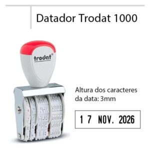 Carimbo Datador Tradicional Trodat 1000 – 22x3mm